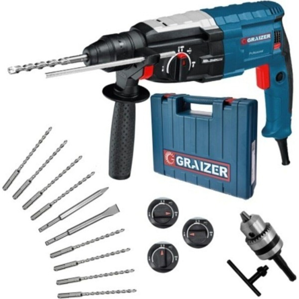 Graizer Alman 3000 Watt Kırıcı Delici Metal Dişli Şanzuman Hilti Darbeli Matkap + 10 Uç Hediyeli Gri Kırıcı Deliciler & Kırıcılar Fiyatı