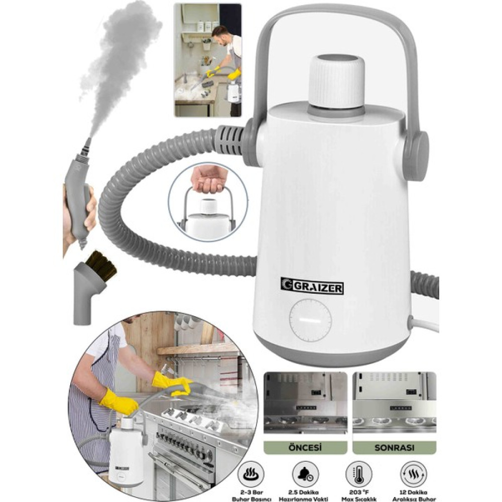 Graizer Alman Easyfix Series Profesyonel Buhatemizleyici Buharlı Temizlik Makinesi Oto Boyaları Fiyatı