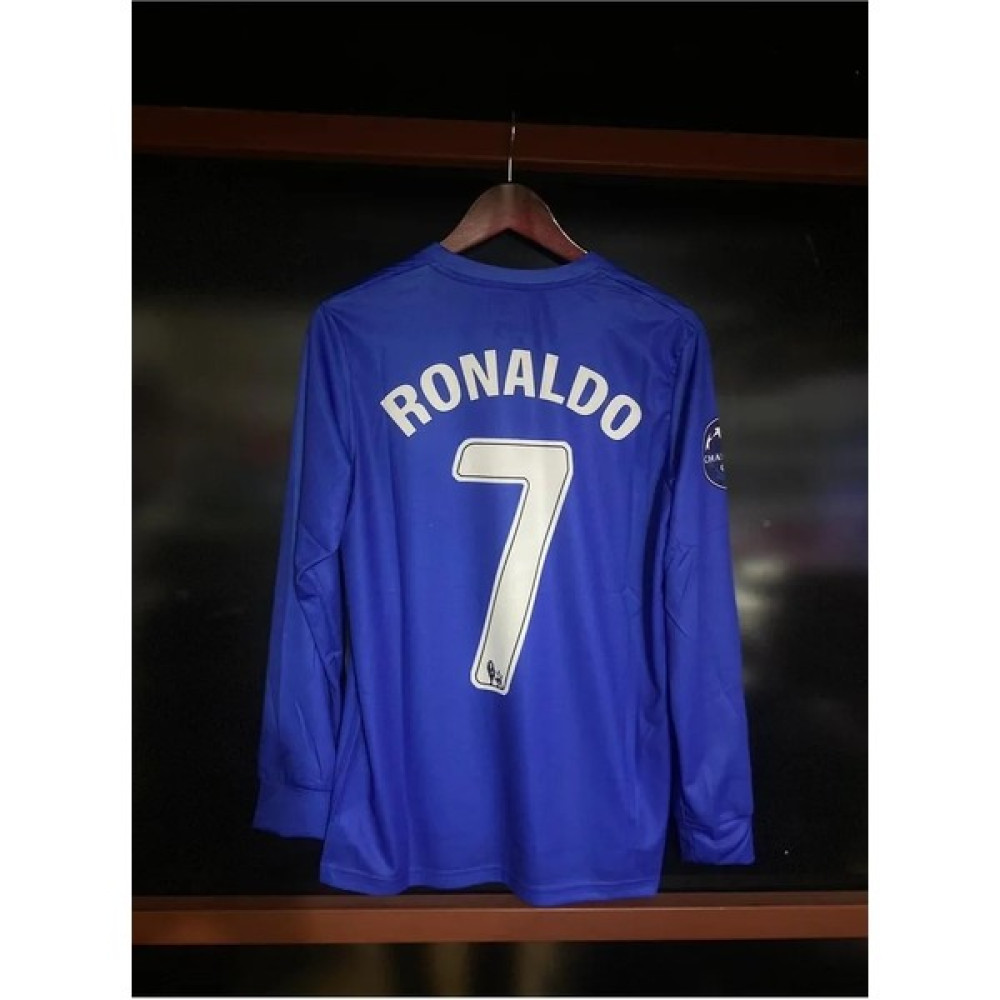 Gran Coupe C. Ronaldo Manchester United 2007 / 2008 Mavi Uzun Kollu Nostalji Forması Futbol Malzemeleri Fiyatı