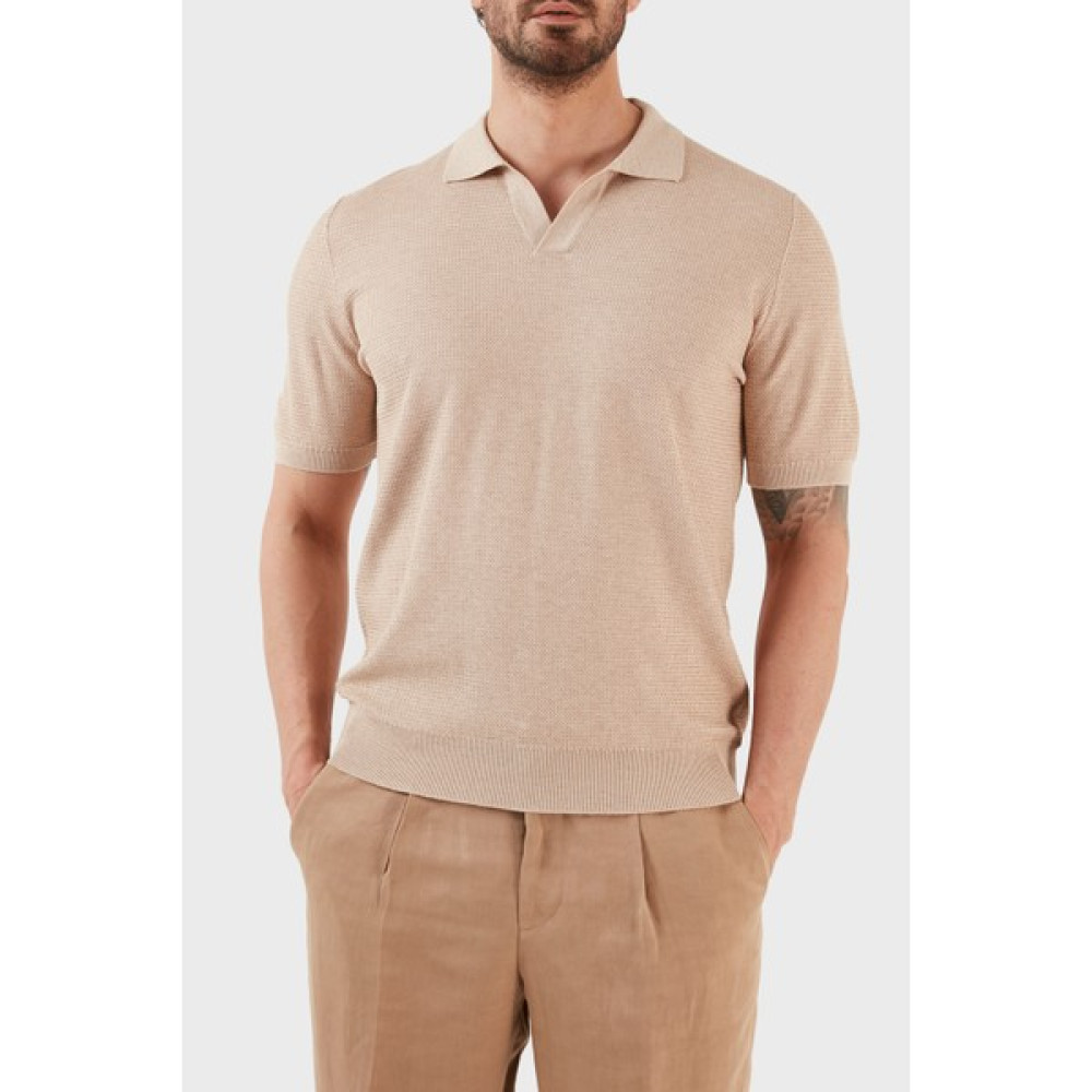 Gran Sasso Ipek ve Pamuk Karışımlı Regular Fit Polo T Shirt 43171 16221 112 Erkek T-shirt Fiyatı