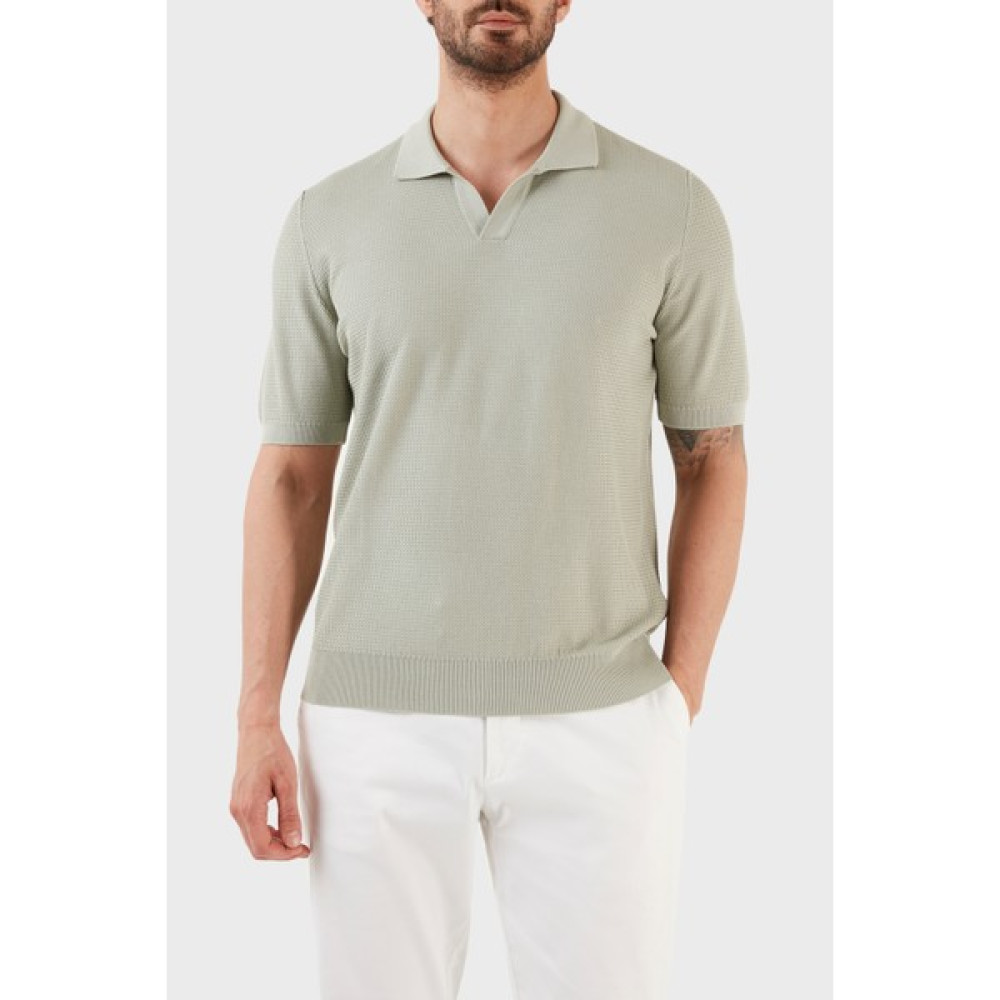 Gran Sasso Ipek ve Pamuk Karışımlı Regular Fit Polo T Shirt 43171 16221 412 Erkek T-shirt Fiyatı