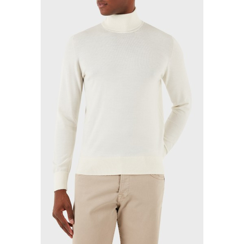 Gran Sasso Yün Karışımlı Slim Fit Balıkçı Yaka Kazak Erkek Kazak 54131 14190 005 Erkek Kazak & Süveter & Triko Fiyatı