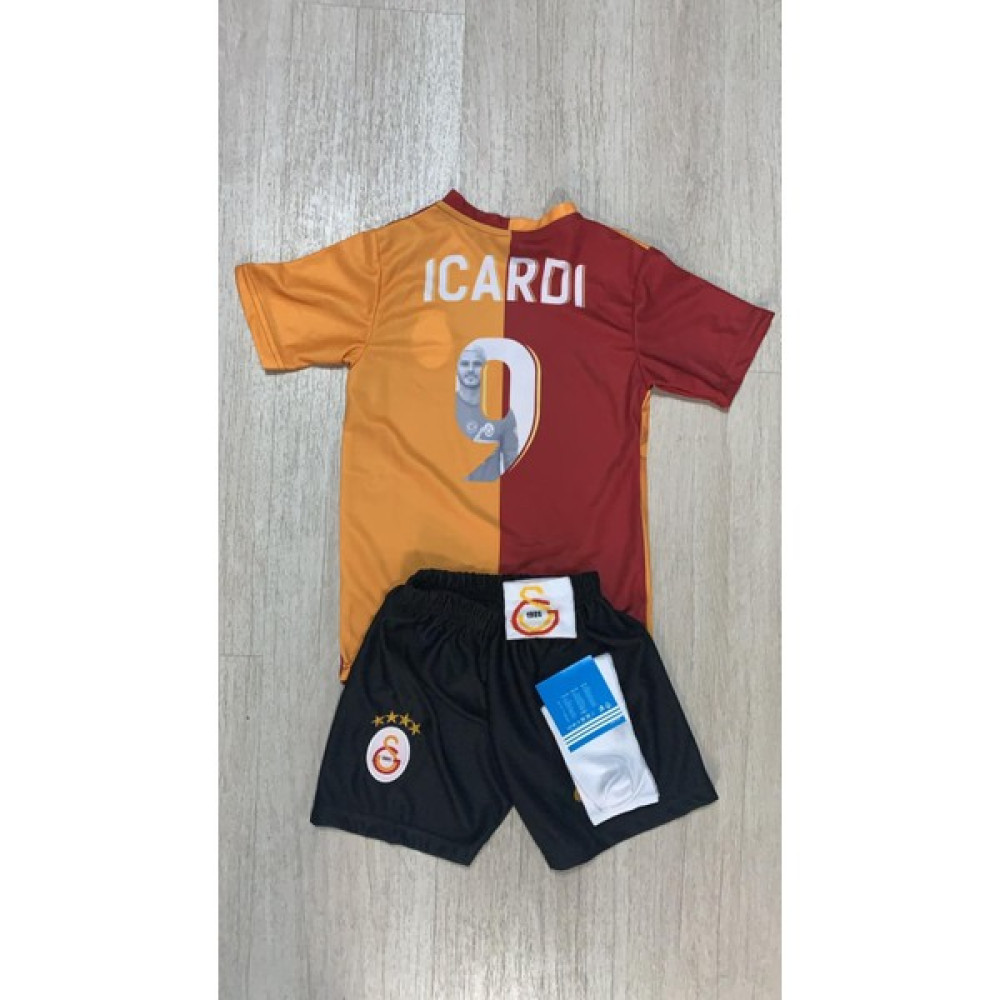 Grancoupe 4 Lü Set Sarı Kırmızı Paçalı Forma 2023/2024 Yeni Sezon Çoçuk Forması Icardi Resimli Futbol Malzemeleri Fiyatı