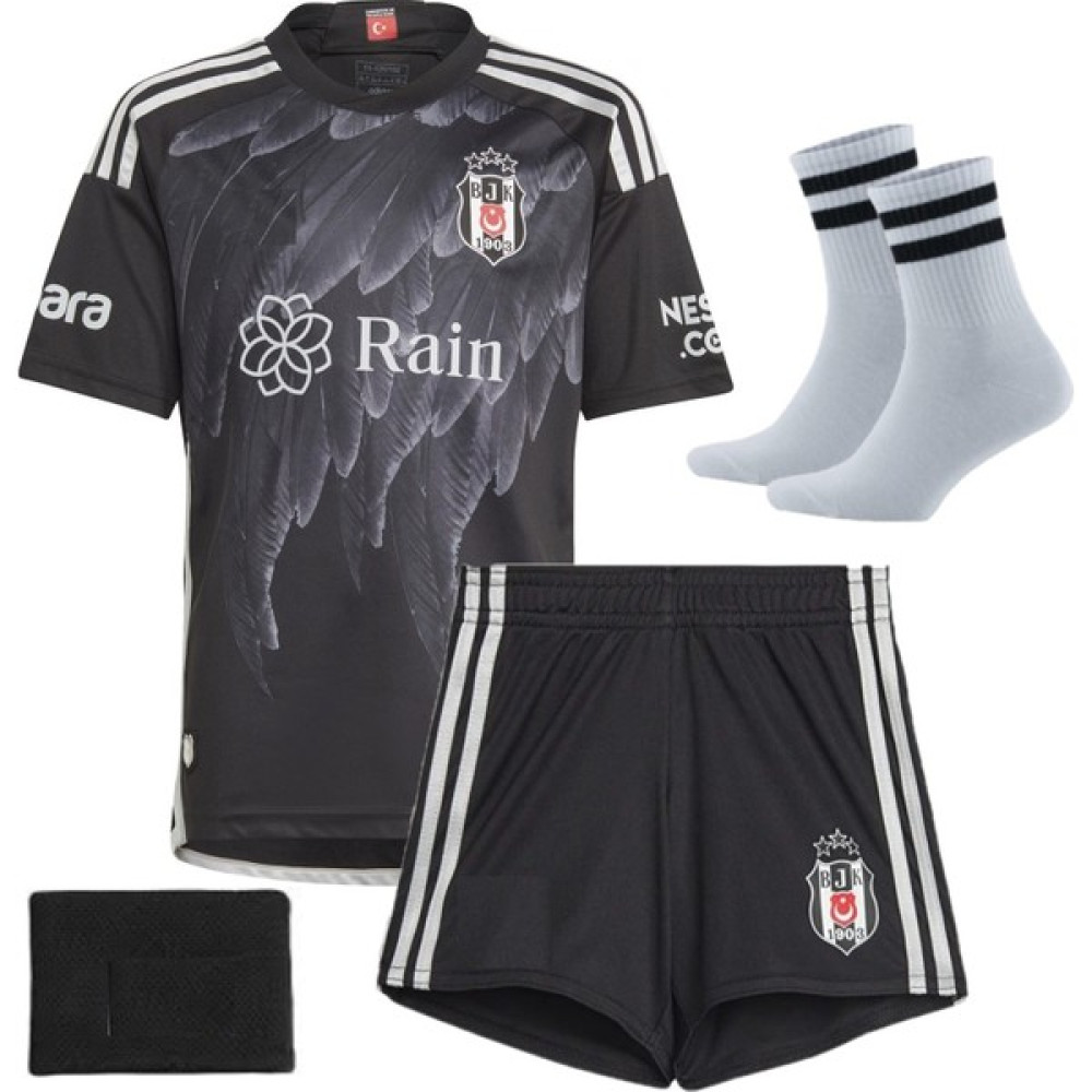 Grancoupe Bêşiktâş Âbubâkâr 23/24 Sezon Kartal Desenli Siyah Futbol Forması 4lü Parça Futbol Malzemeleri Fiyatı
