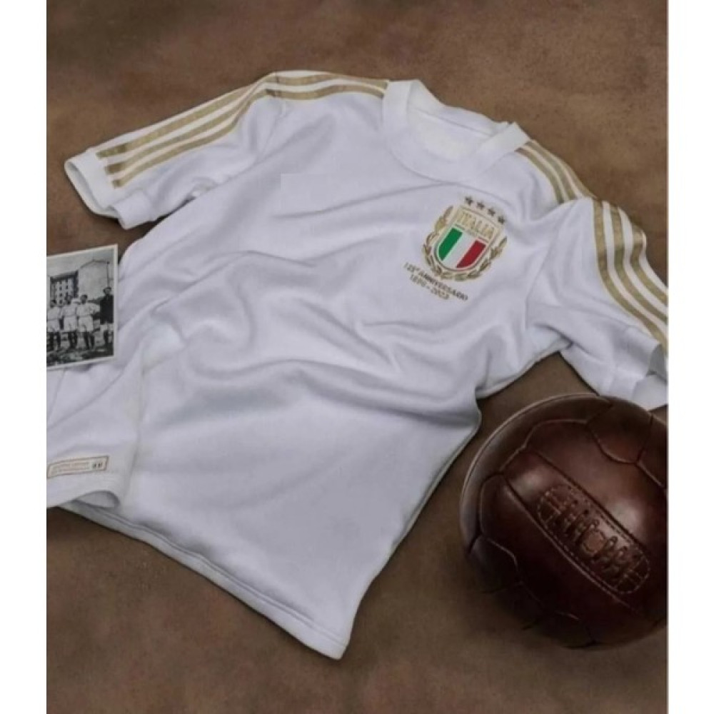 Grancoupe Italya 125.YIL Özel Tasarım Beyaz Forması - 125. Yıl Isimsiz Özel Tasarım Forma Futbol Malzemeleri Fiyatı