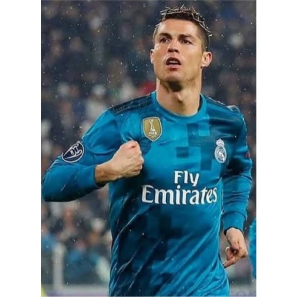Grancoupe Real Madrid Cristiano Ronaldo 2017 2018 Okyanus Yeşili-Turkuaz Şampiyonlar Ligi Deplasman Forması Futbol Malzemeleri Fiyatı