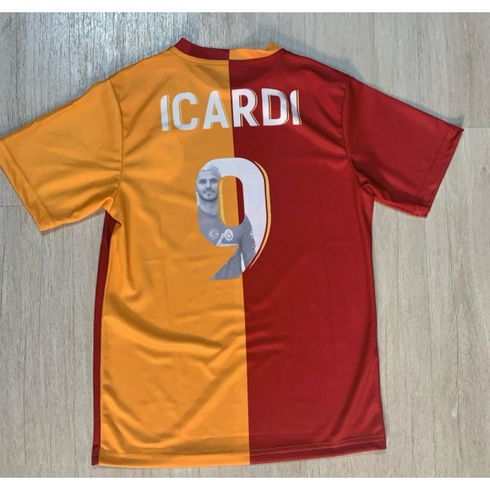 Grancoupe Sarı Kırmızı Mauro Icardi Resimli Taraftar Forması 2023 / 2024 Yeni Sezon Resimli Futbol Malzemeleri Fiyatı