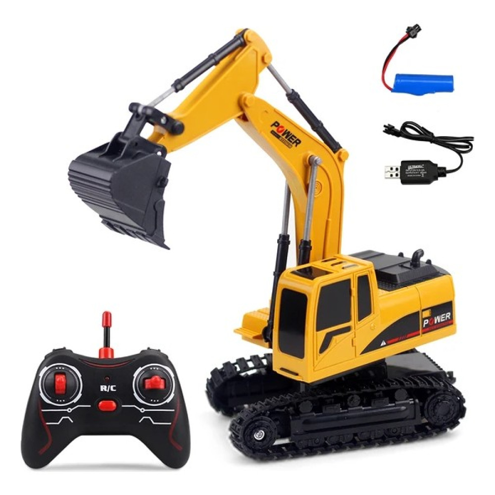 Grand Bazaarr 1/24 Rc Ekskavatör Rc Araba Inşaat Traktör Metal Kürek Dozer (Yurt Dışından) - Sarı Oyuncak Araç Fiyatı