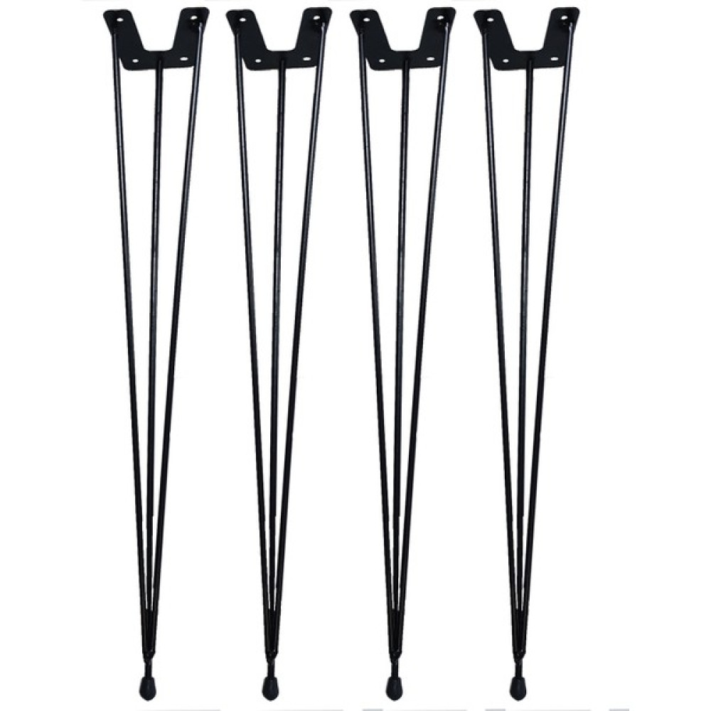 Grande Home Metal Firkete Ahşap Kütük Sehpa ve Masa Ayağı Siyah 4'lü 48 cm - 4 Adet Nalburiye & Hırdavat Fiyatı