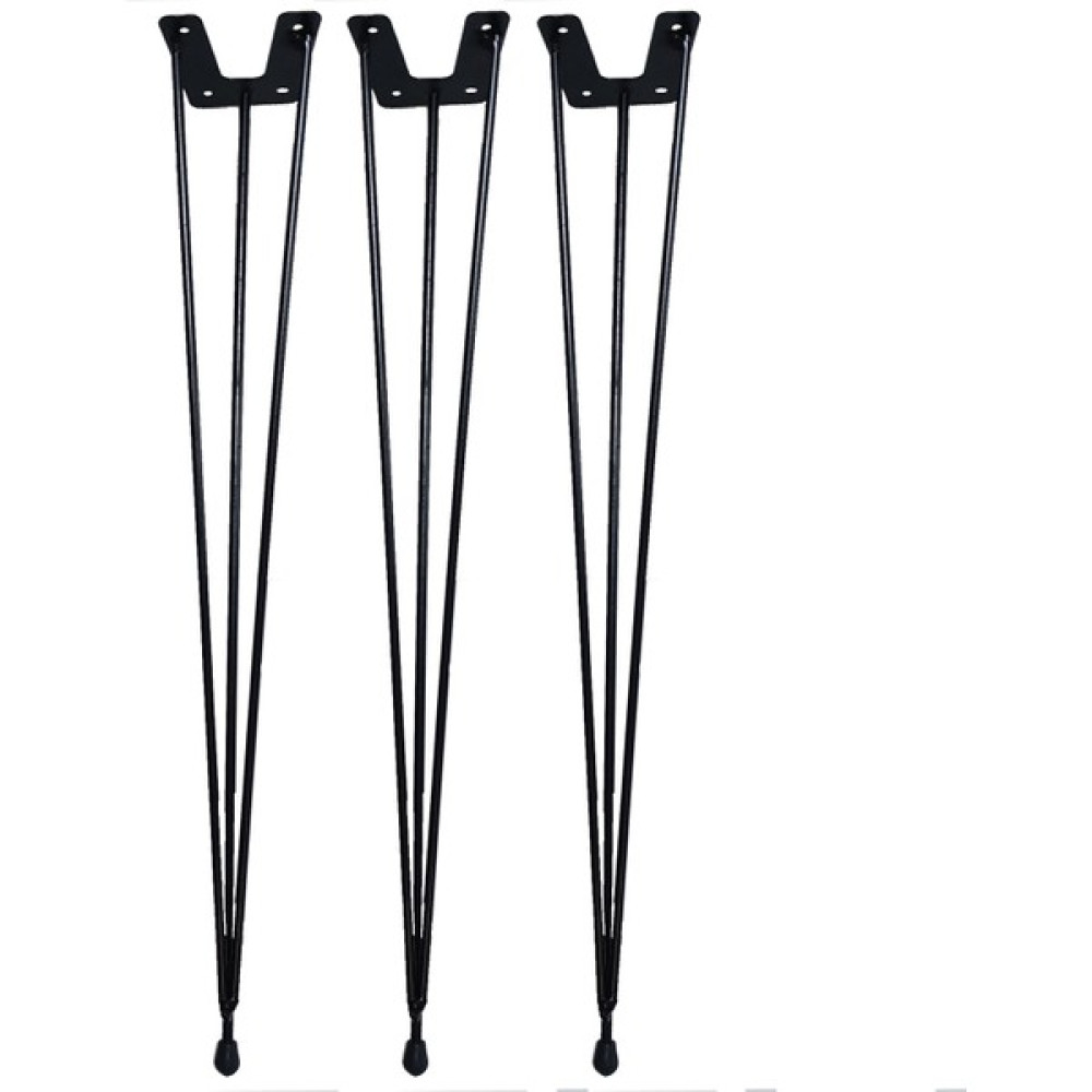 Grande Home Metal Firkete Ahşap ve Kütük Sehpa Ayağı Siyah 3'lü 48 cm - 3 Adet Nalburiye & Hırdavat Fiyatı