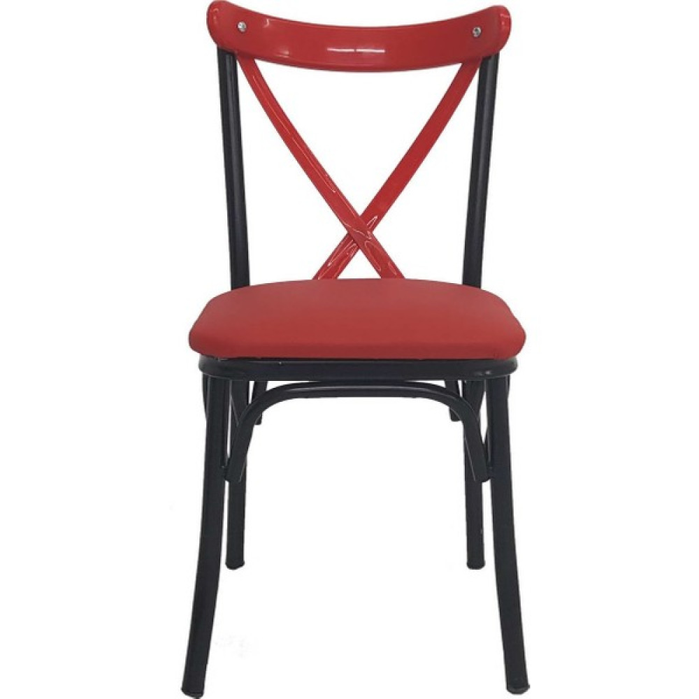 Grande Home "renkli Tonet Plastik Sırt Sünger Minder Oturma Kırmızı Mutfak,balkon ve Salon Sandalyesi" Masa - Sandalye & Tabure Fiyatı