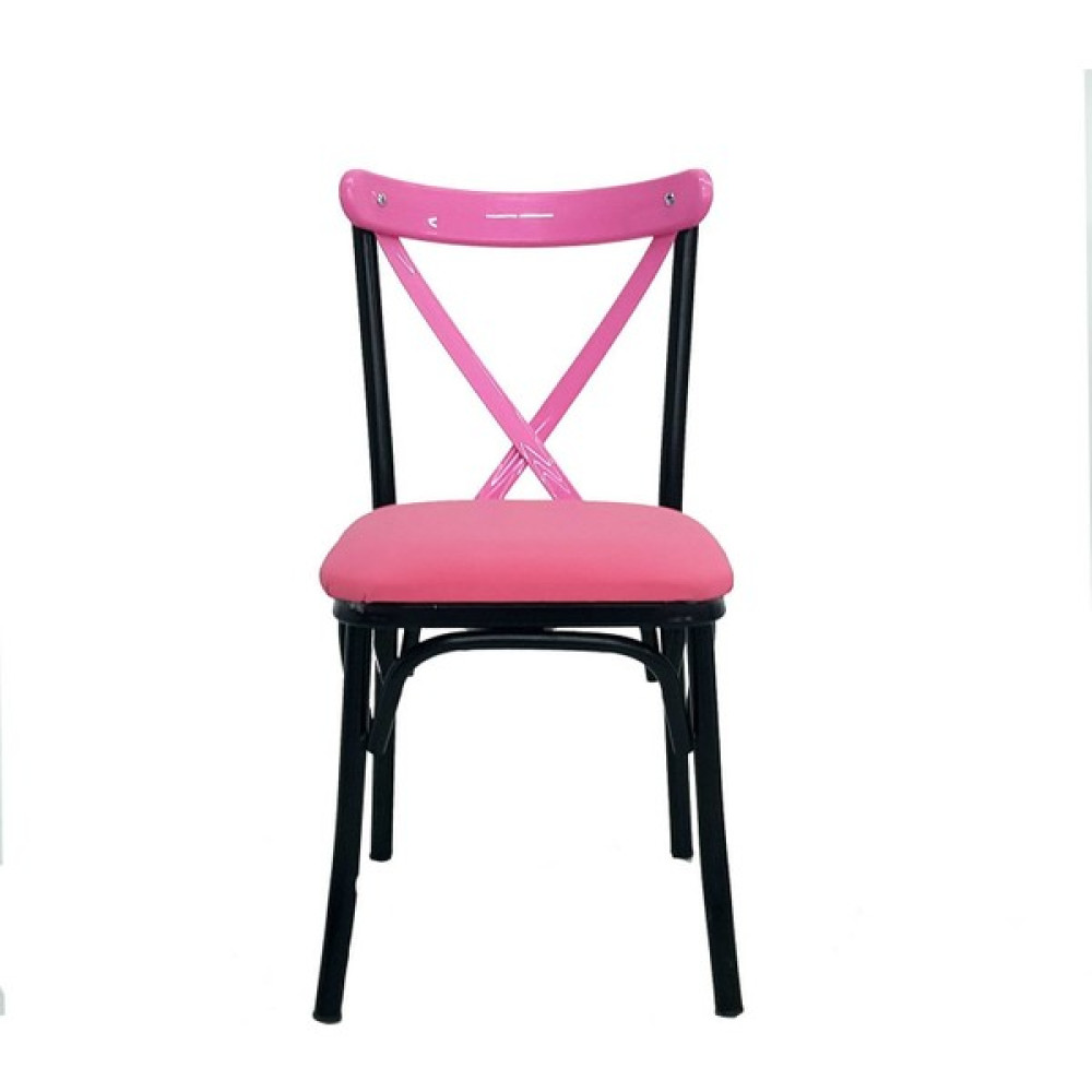 Grande Home Renkli Tonet Plastik Sırt Sünger Minder Oturma Pembe Mutfak,balkon ve Salon Sandalyesi Masa - Sandalye & Tabure Fiyatı