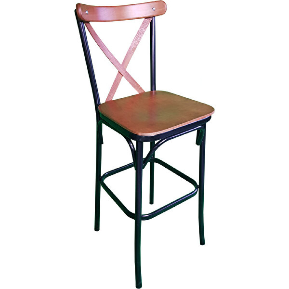 Grande Home Tonet Bar Sandalyesi 75 cm - Sırt Ahşap - Oturma Ahşap -Kahverengi Masa - Sandalye & Tabure Fiyatı