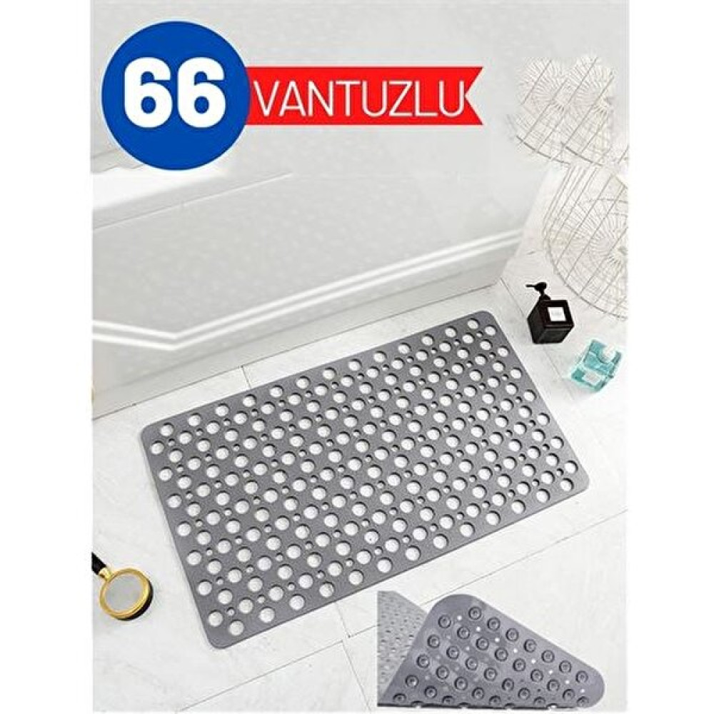 Grandzone Transformacion Karree Design Gri 66 Vantuzlu Banyo Duş Kaydırmaz Paspas 716666 Klozet Takımı Fiyatı