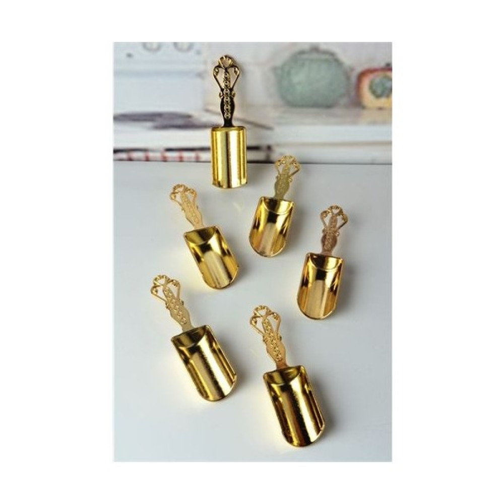 Grandzone Vintage El Yapımı Gold 6'lı Baharat Ölçü Kaşığı Seti Çatal / Kaşık / Bıçak Takımları Fiyatı