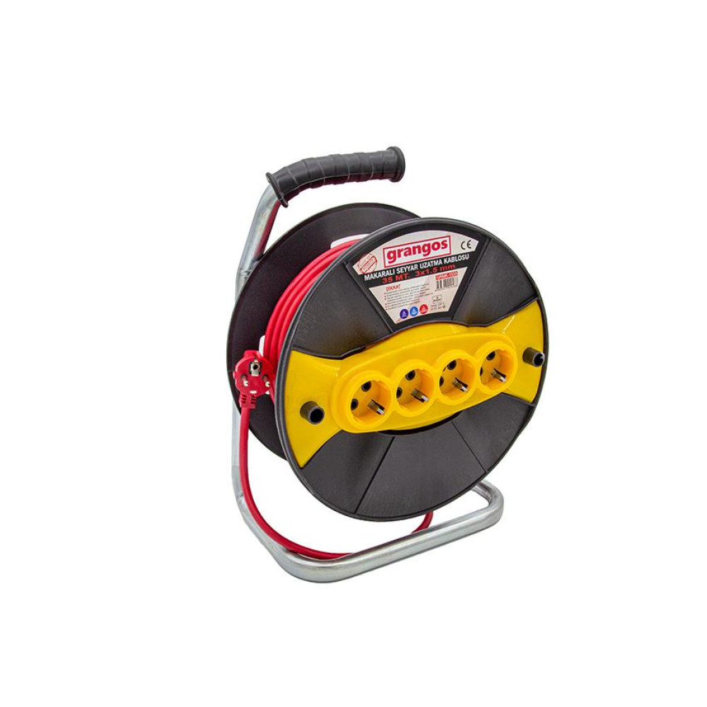 Grangos GRMK1535 3X1,5Mm 35Mt Makaralı Uzatma Kablo Oto, Bahçe, Yapı Market Fiyatı