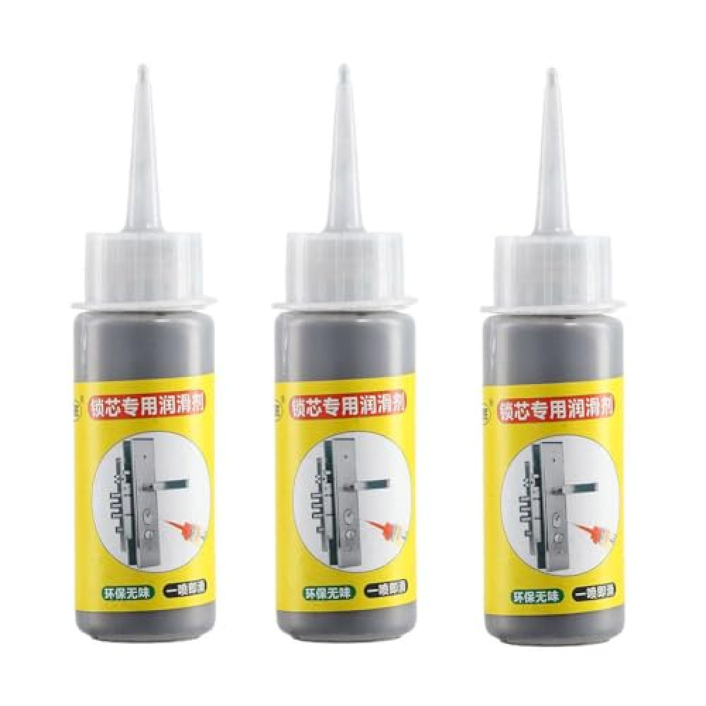 Graphite Lock Cylinder Lubricant Powder - 60ML Long-Lasting, No Dust Formula for Car and Multifunctional Locks (3PCS)