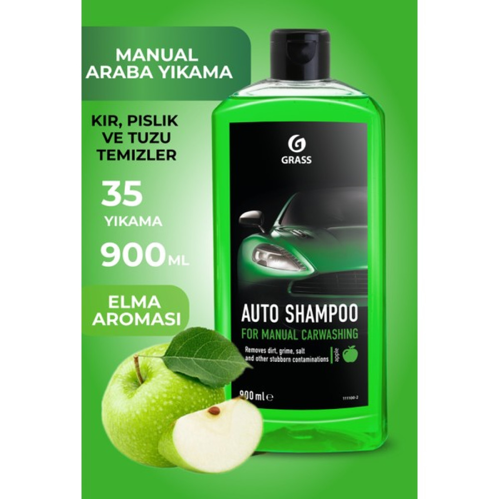 Grass Auto Shampoo Elma Köpüklü Manuel Araç Yıkama Şampuanı 900 ml Oto Yıkama Ürünleri Fiyatı