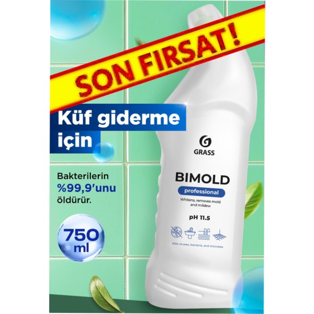 Grass BIMOLD Küf Temizleyici Beyazlatıcı Profesyonel Jel 750 ml Parlatıcı ve Temizleyiciler Fiyatı