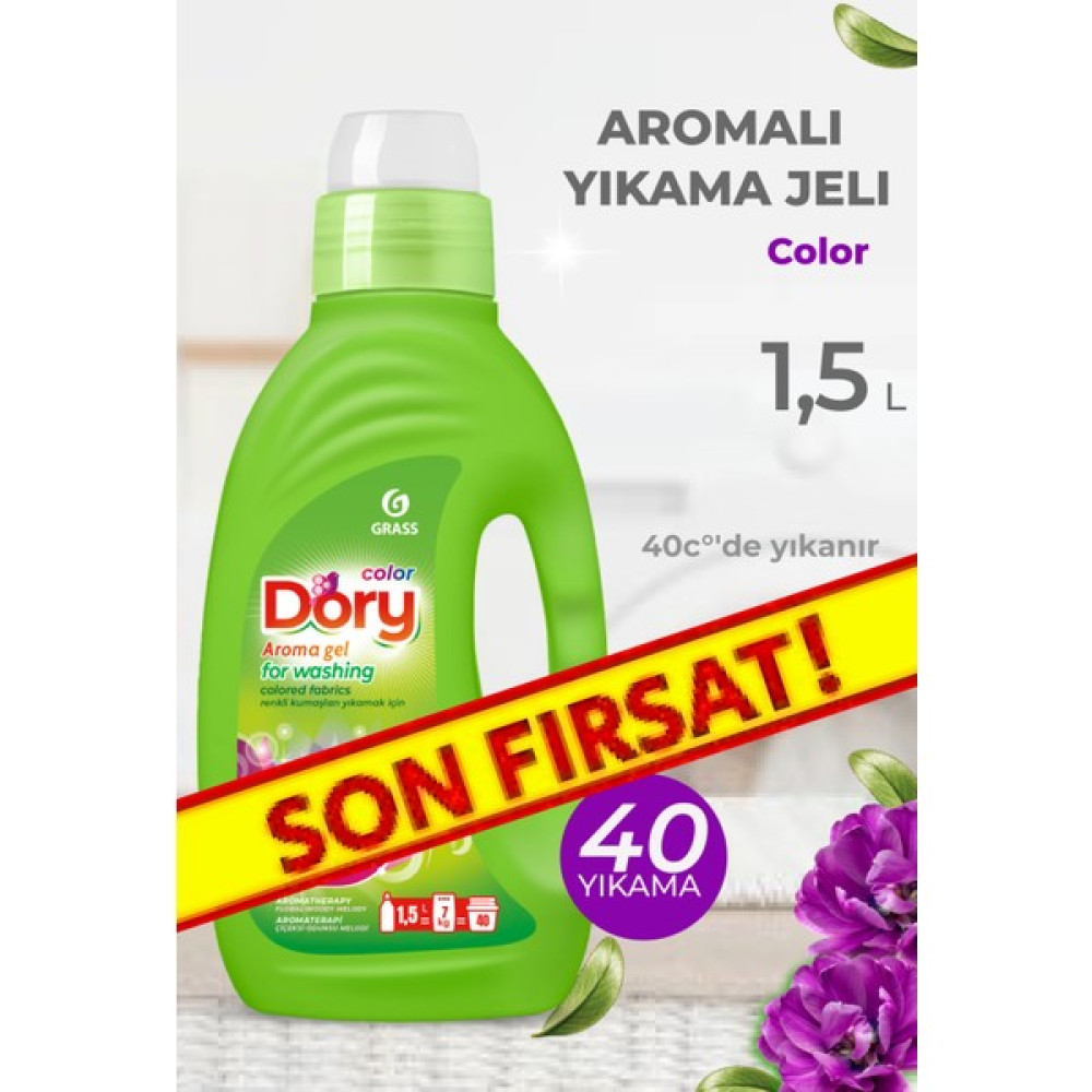 Grass Dory Color Sıvı Çamaşır Deterjanı 1500ML (40 Yıkama) Renkli Kumaşlar İçin Diğer Fiyatı