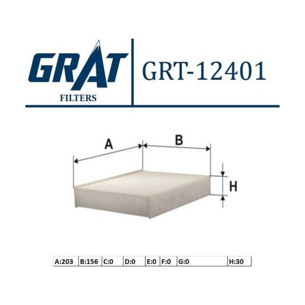 Grat 12401 Kabin Filtresi C3 Iı Ds3 1.6 Hdı 09-207 1.4 1.6 16V 1.4 Hdı 1.6 Hdı 06- 6447.VY Oto Boyaları Fiyatı