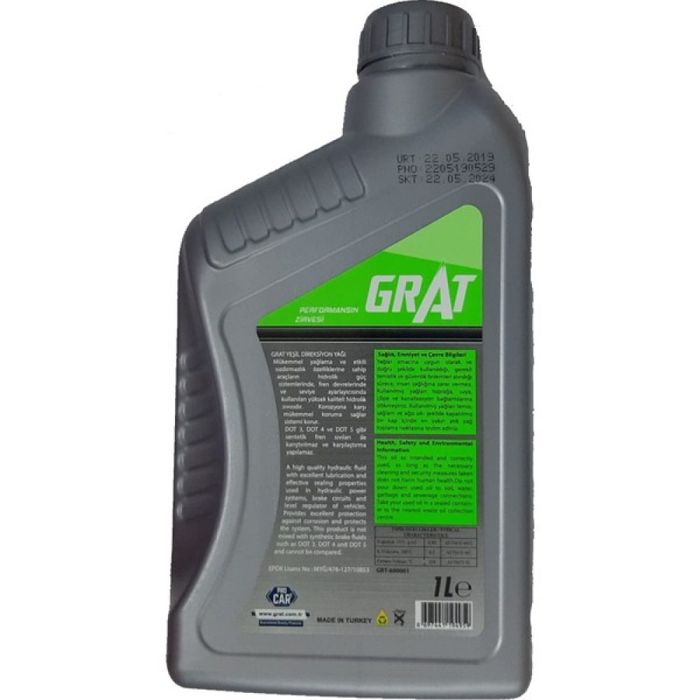 Grat Direksiyon Yağı Atf Yeşil 1 Litre Hvı / G004000M2 / 06162 / M6162 Motor Yağı & Katkıları Fiyatı