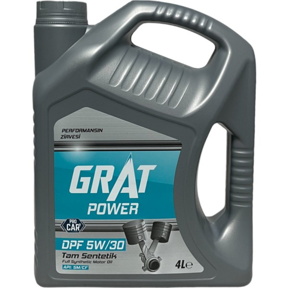 Grat Power Dpf 5W-30 Tam Sentetik Partiküllü Motor Yağı 4 Litre Motor Yağı Fiyatı