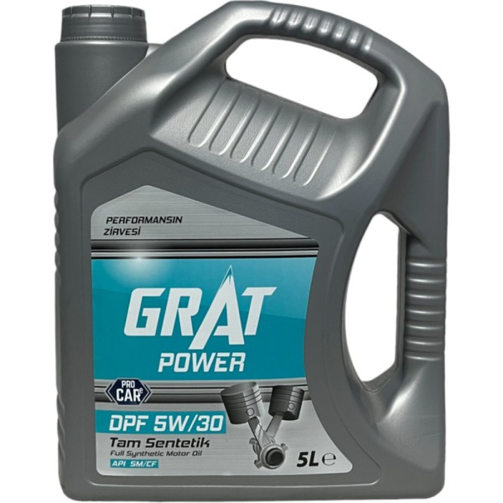 Grat Power Dpf 5W-30 Tam Sentetik Partiküllü Motor Yağı 5 Litre Motor Yağı Fiyatı