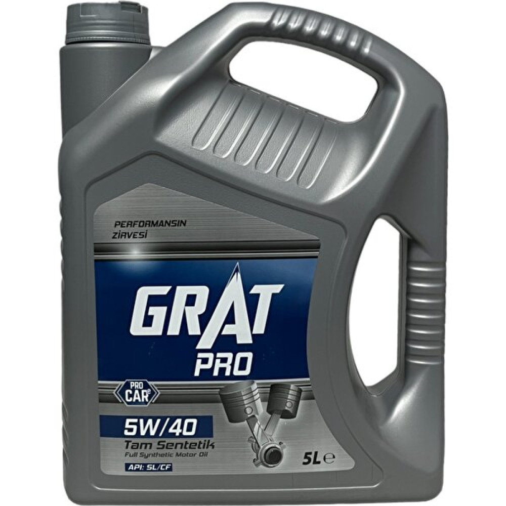 Grat Pro 5W-40 Tam Sentetik Motor Yağı 5 Litre Motor Yağı Fiyatı