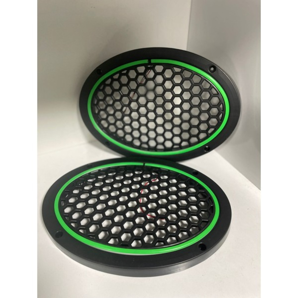 Gratia Hoparlör Kapağı Oval Ledli 2'li Takım - yeşil Oto Hoparlörleri & SubWoofer Fiyatı