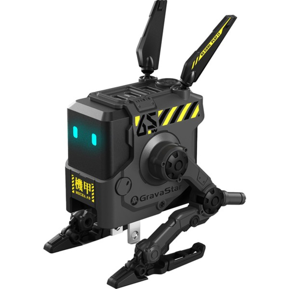 Gravastar ALPHA65 Gri Robot Figürlü 65W Hızlı Şarj Adaptörü Diğer Fiyatı