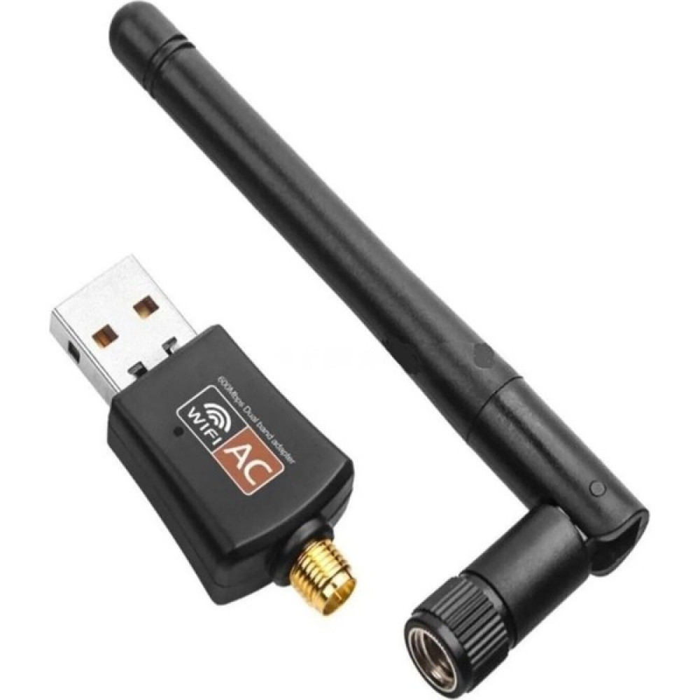 Grc Accessory Dual Band USB Adapter Wifi 5 AC600 Mbps Wireless Speed 2.4+5 Ghz USB 2.0 Adaptör Kablosuz Wifi Alıcı Wireless Adaptör Fiyatı