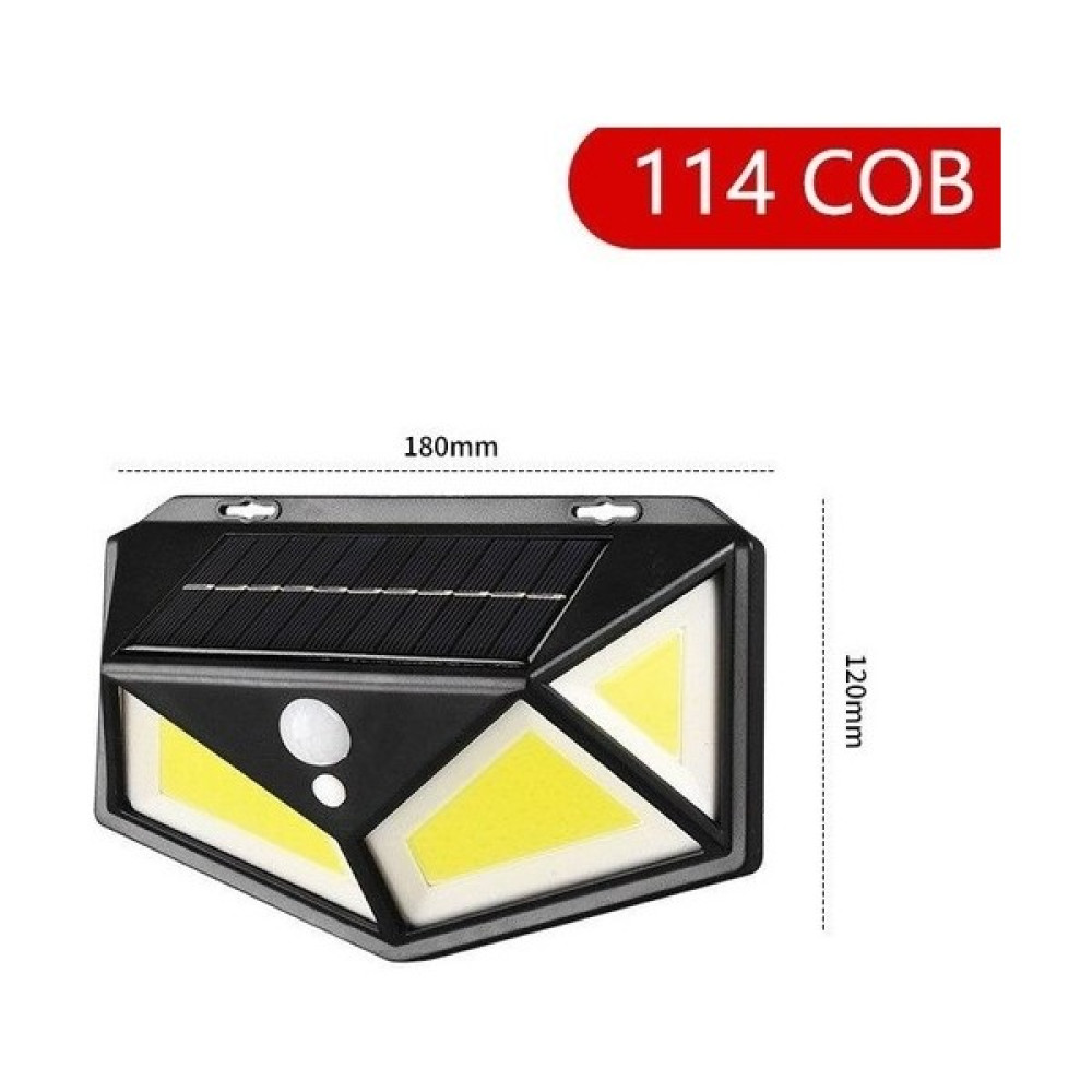 Greathings 114 Ledli Solar Güneş Enerjili Bahçe Aydınlatması Hareket Sensörlü Lamba 3 Modlu Cob Led - Antrasit Dış Mekan & Bahçe Oyuncakları Fiyatı