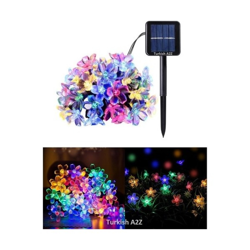 Greathings Güneş Enerjili Solar 50 Rgb Ledli Çiçek Desenli Motifli Dekorasyon Bahçe Aydınlatma Lambası - Renkli Dış Mekan & Bahçe Oyuncakları Fiyatı