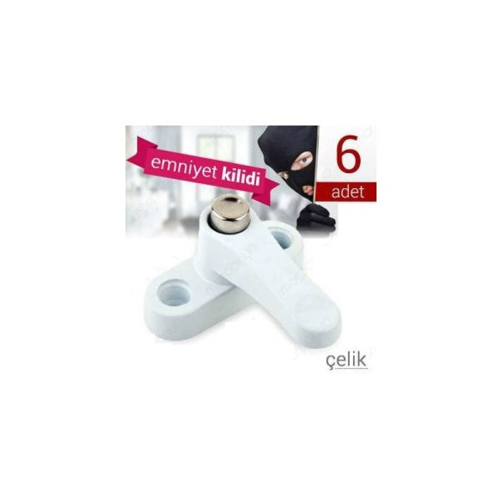 Greathings Pvc Kapı Pencere Emniyet Kilidi - Pimapen Kilidi - ÇELİK - 6 Adet Bebek Güvenlik Fiyatı