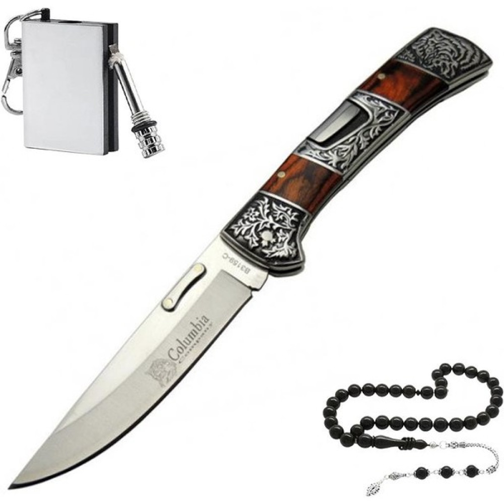 Greatmark 22 cm Columbia B-3159-A Efsane Kapanabilir Çakı Yanında Metal Kibrit ve Tesbih Ile - Renkli Oto Boyaları Fiyatı
