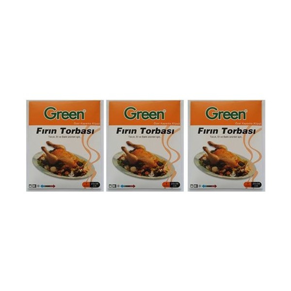 Green Fırın Torbası 25 x 38 cm 8'li x 3 Oto Boyaları Fiyatı