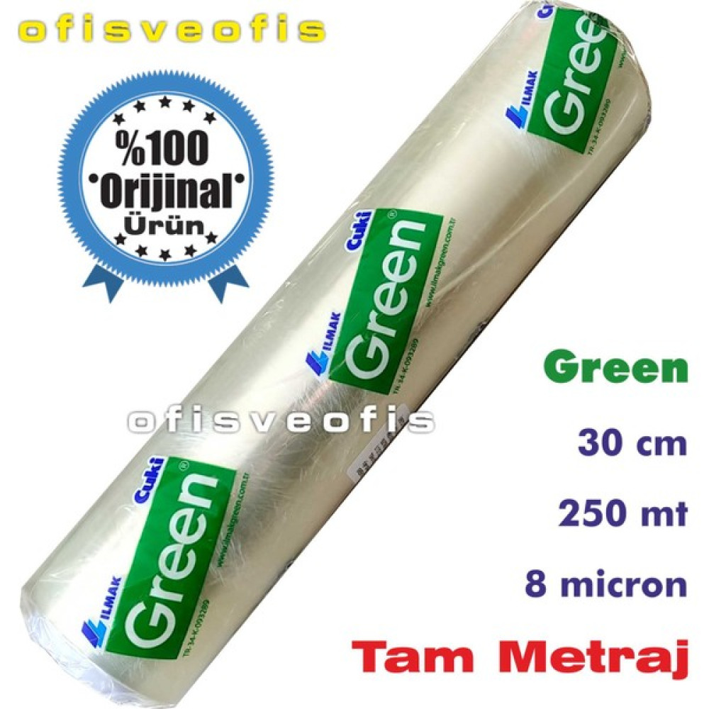 Green Gıda Streci 8 Micron 30 cm x 250 mt - Şeffaf Streç Film Fiyatı
