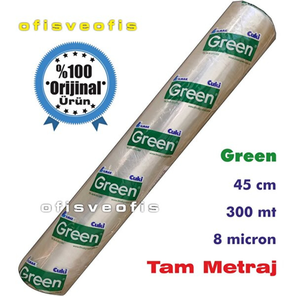 Green Gıda Streci 8 Micron 45 cm x 300 mt - Şeffaf Streç Film Fiyatı