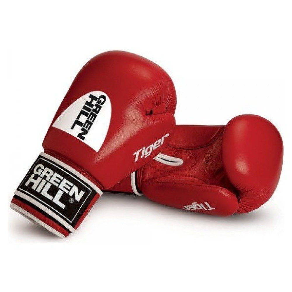 Green Hill Tiger Aıba Onaylı Deri Müsabaka Boks Eldiveni Kırmızı 10 Oz Diğer Spor Ürünleri Fiyatı