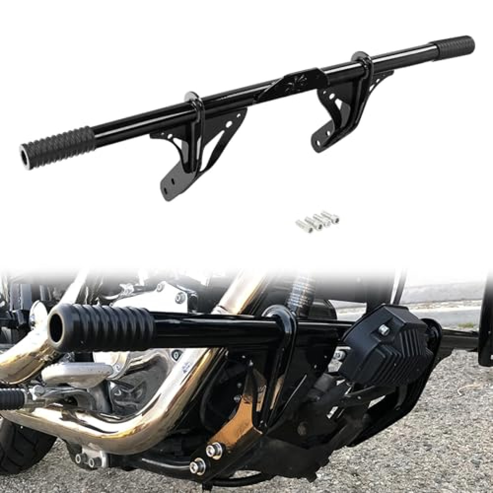 Green-L 1 1/4" Front Highway Crash Bar Protector Fit for Harley Dyna Models with Mid Control 2006-2017