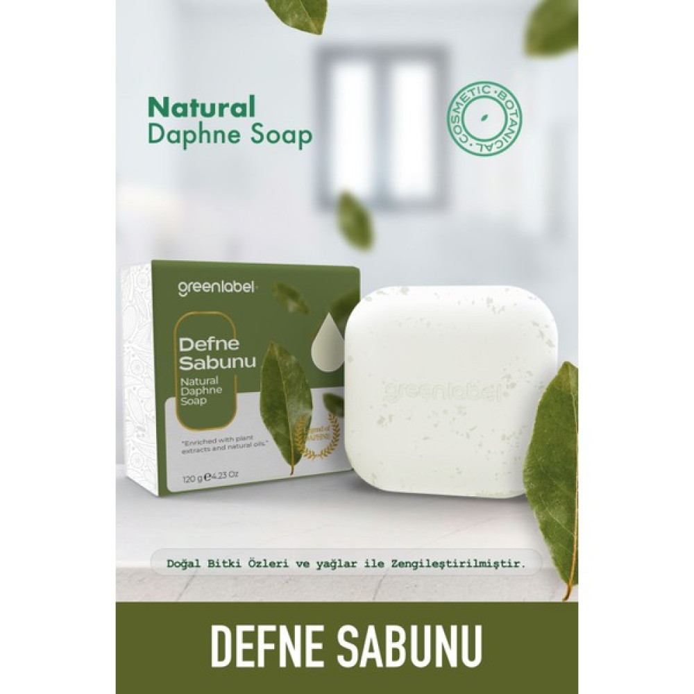 Green Label Defne Sabunu Natural Saç ve Cilt Için 120GR. Sabunlar Fiyatı