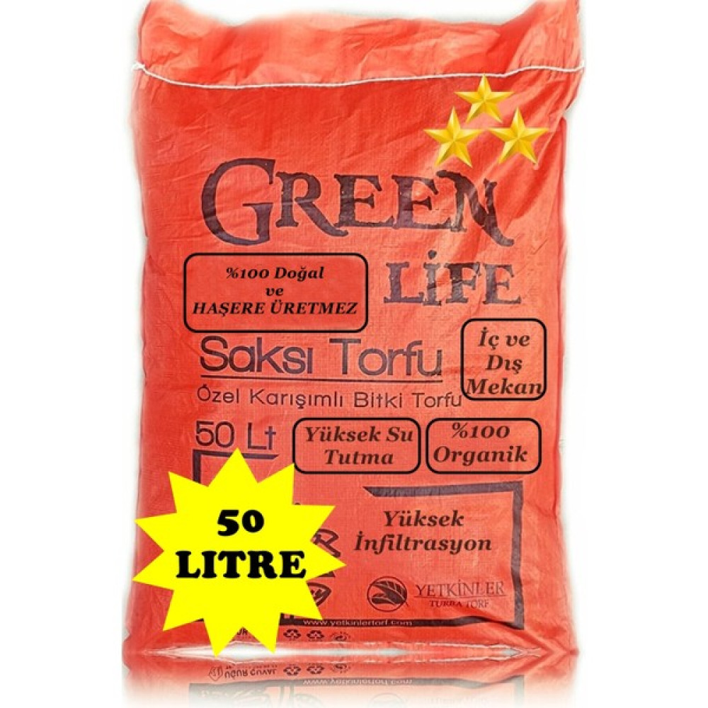 Green Life Perlit Katkılı Harika Bitki Toprağı, Fideleme, Çicek Toprağı, Htm Torf Humus Katkılı 50 L Bitki Fiyatı