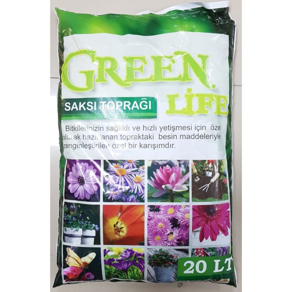 Green Life Torf Humus Katkılı Bi̇tki̇ Toprağı, Fideleme ve Çiçek Toprağı - 20 lt Bitki Fiyatı