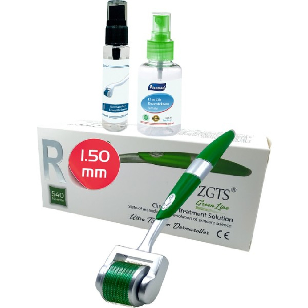 Green Line Dermaroller 1.50 mm Titanyum 540 Iğneli Vücut Bölgesi Için Derma Roller Cilt & Yüz Temizleme Cihazları Fiyatı