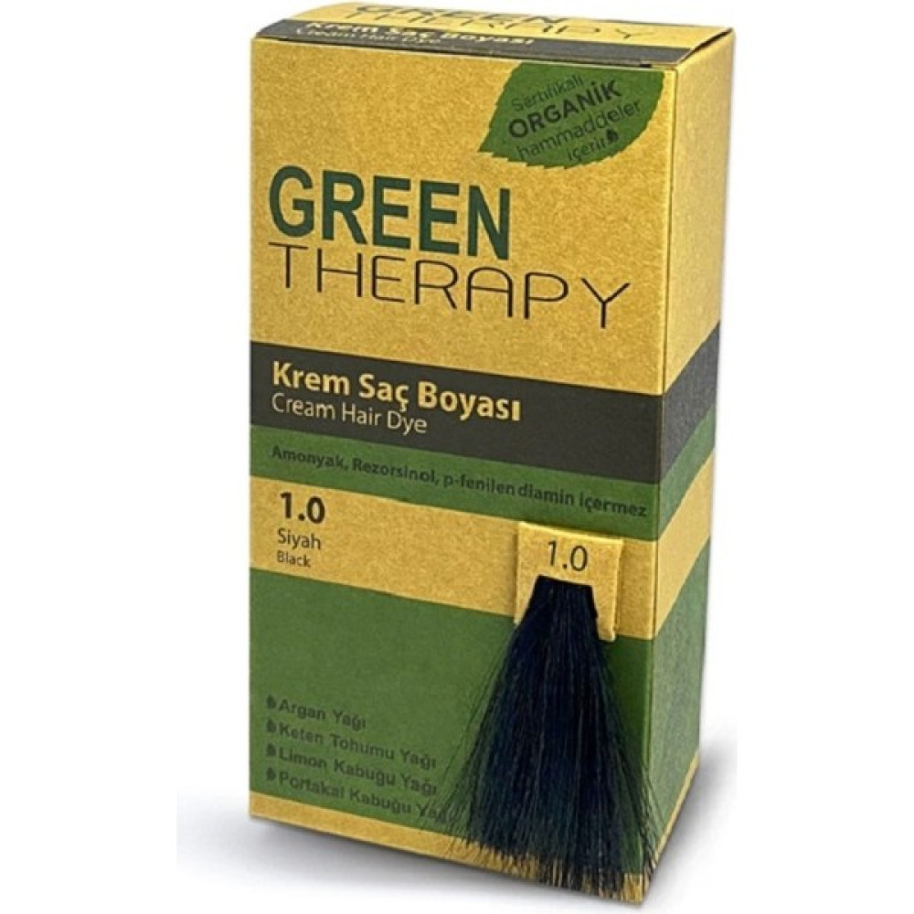 Green Therapy Krem Saç Boyası 1.0 Siyah Oto Boyaları Fiyatı