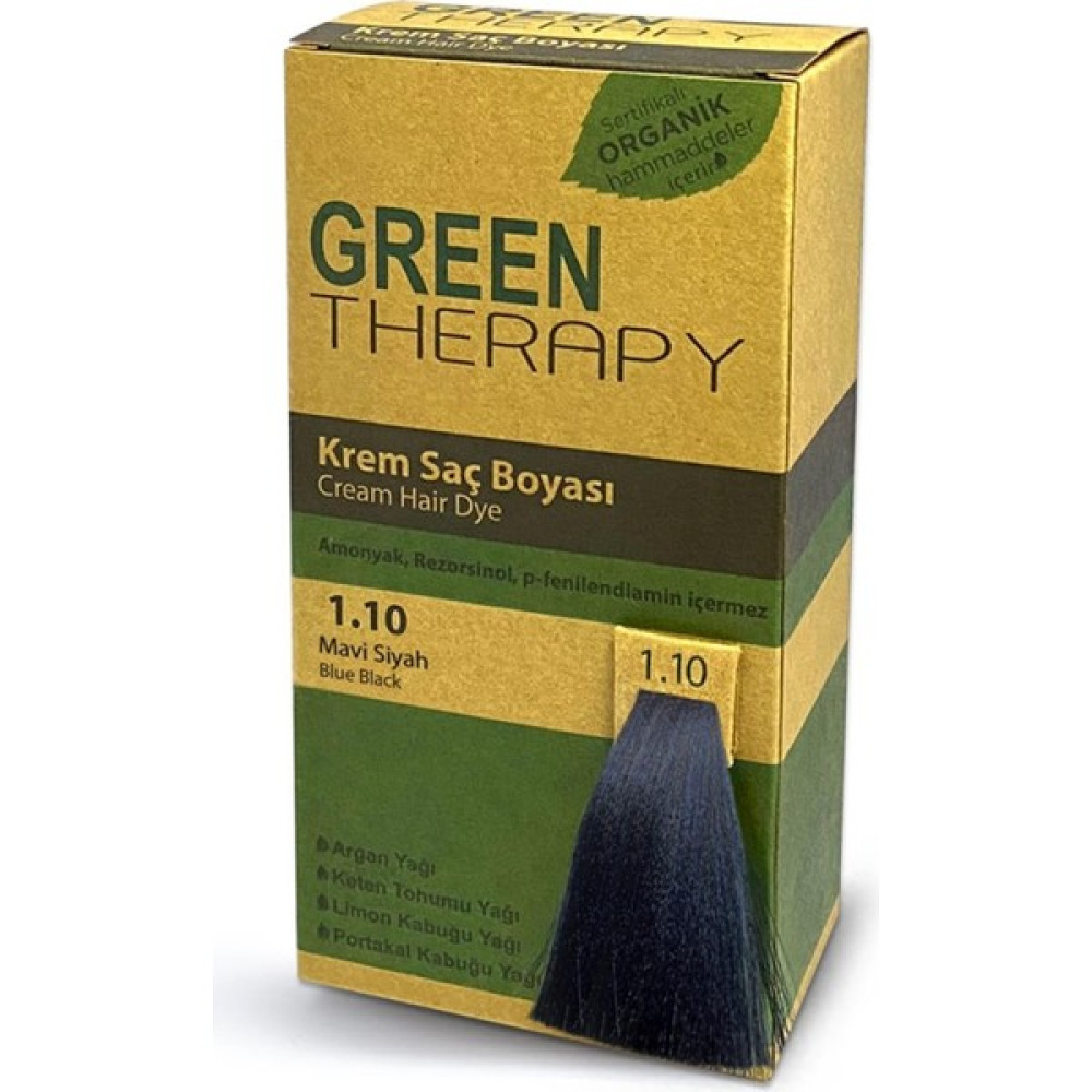 Green Therapy Krem Saç Boyası 1.10 Mavi Siyah - 1 Oto Boyaları Fiyatı