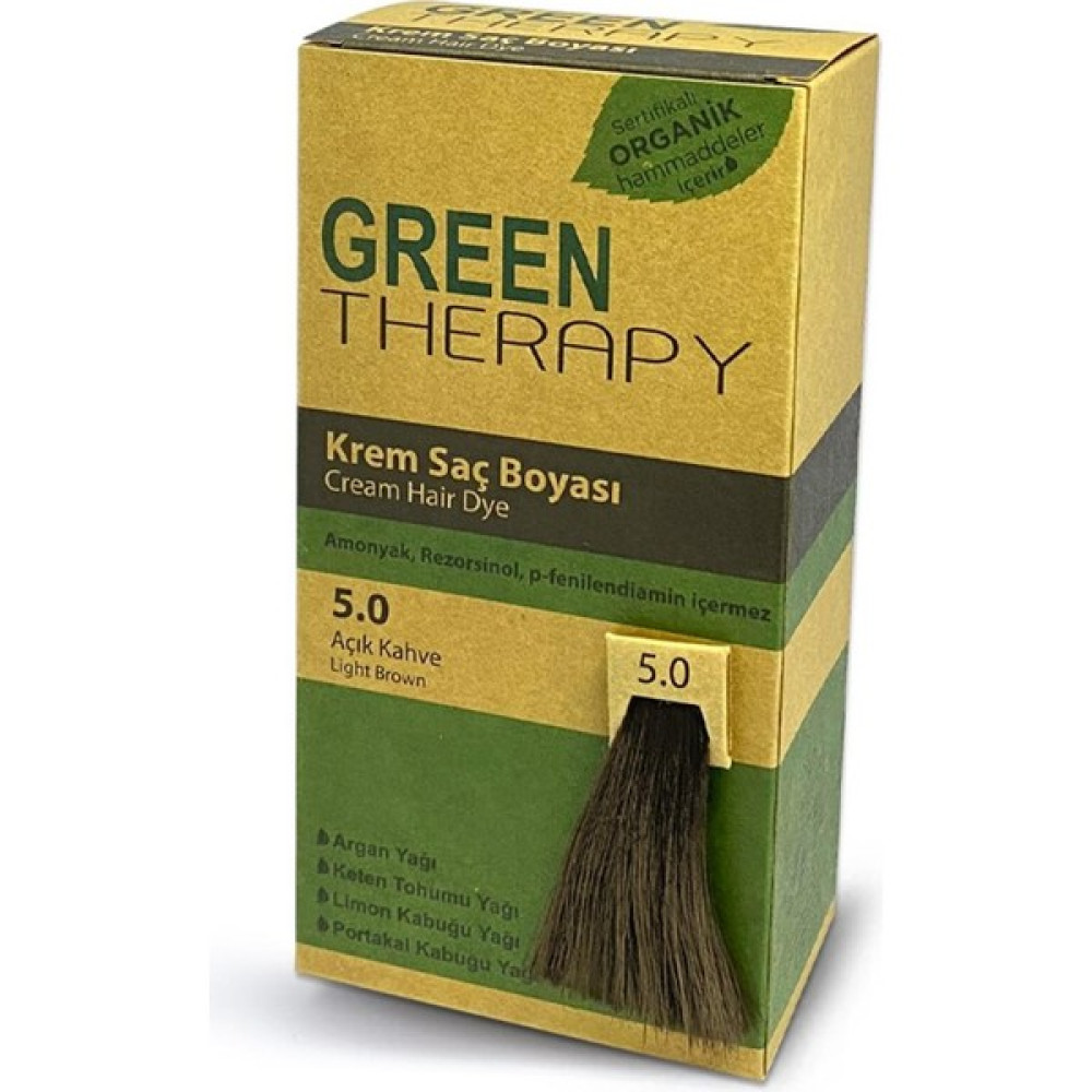 Green Therapy Krem Saç Boyası 5.0 Açık Kahve Saç Boyası Fiyatı