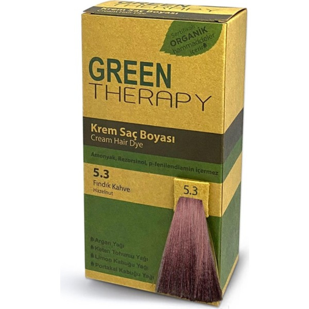 Green Therapy Krem Saç Boyası 5.3 Fındık Kahve - 1 Saç Boyası Fiyatı