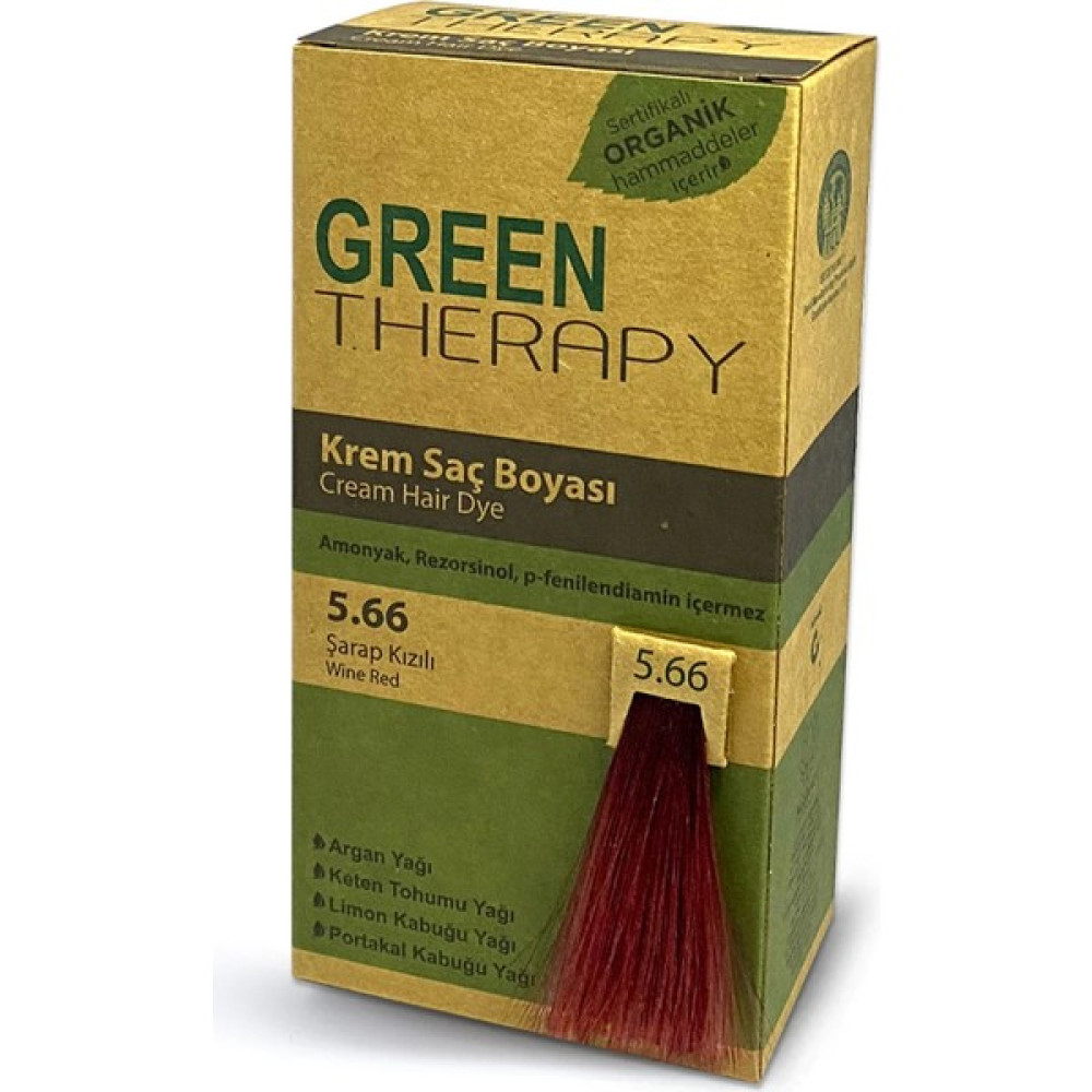 Green Therapy Krem Saç Boyası 5.66 Şarap Kızılı Oto Boyaları Fiyatı